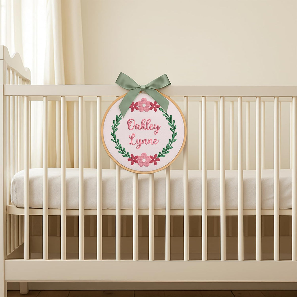 Personalized Embroidered Baby Name Hoop — 5 — image 6