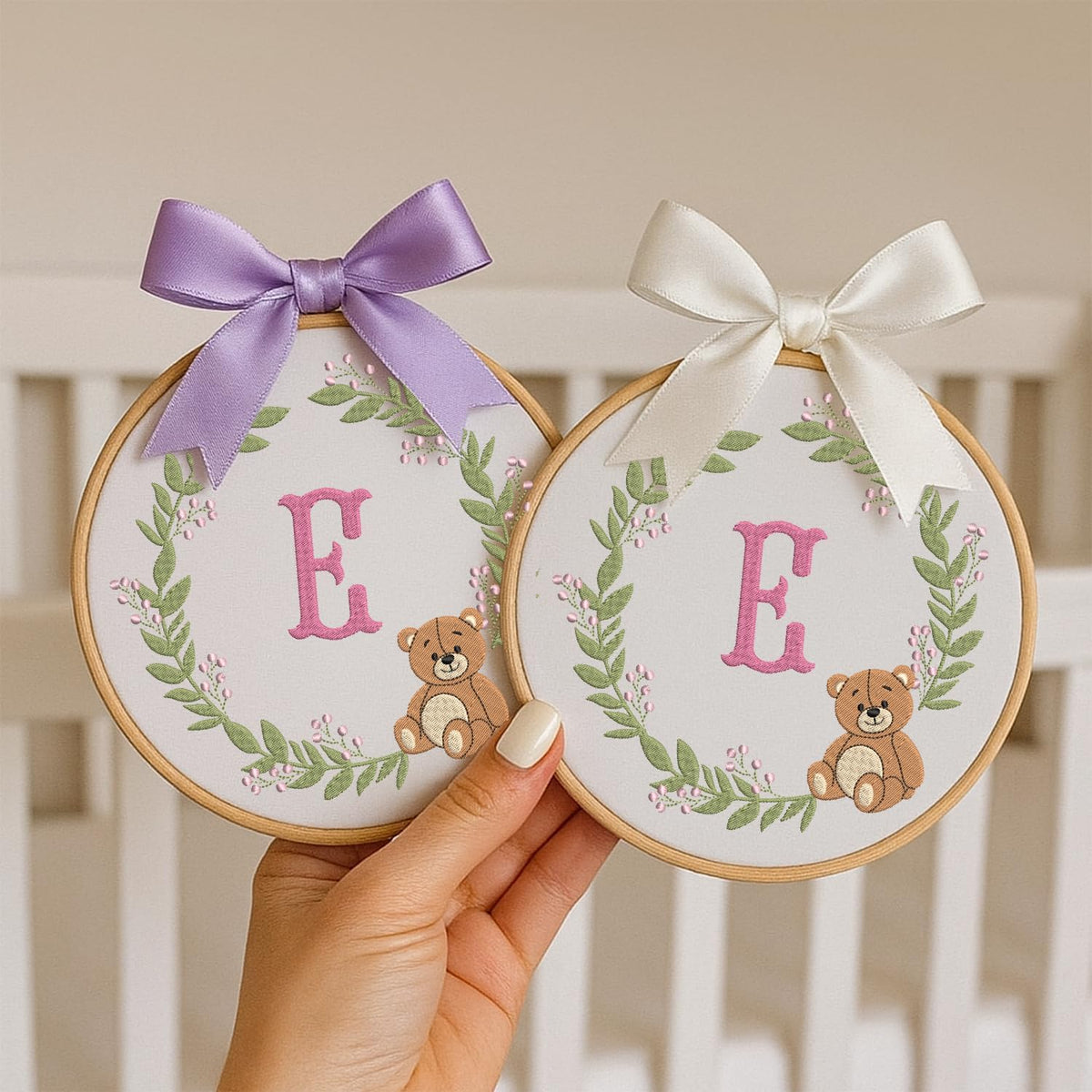 Personalized Embroidered Baby Name Hoop — 10 — image 3