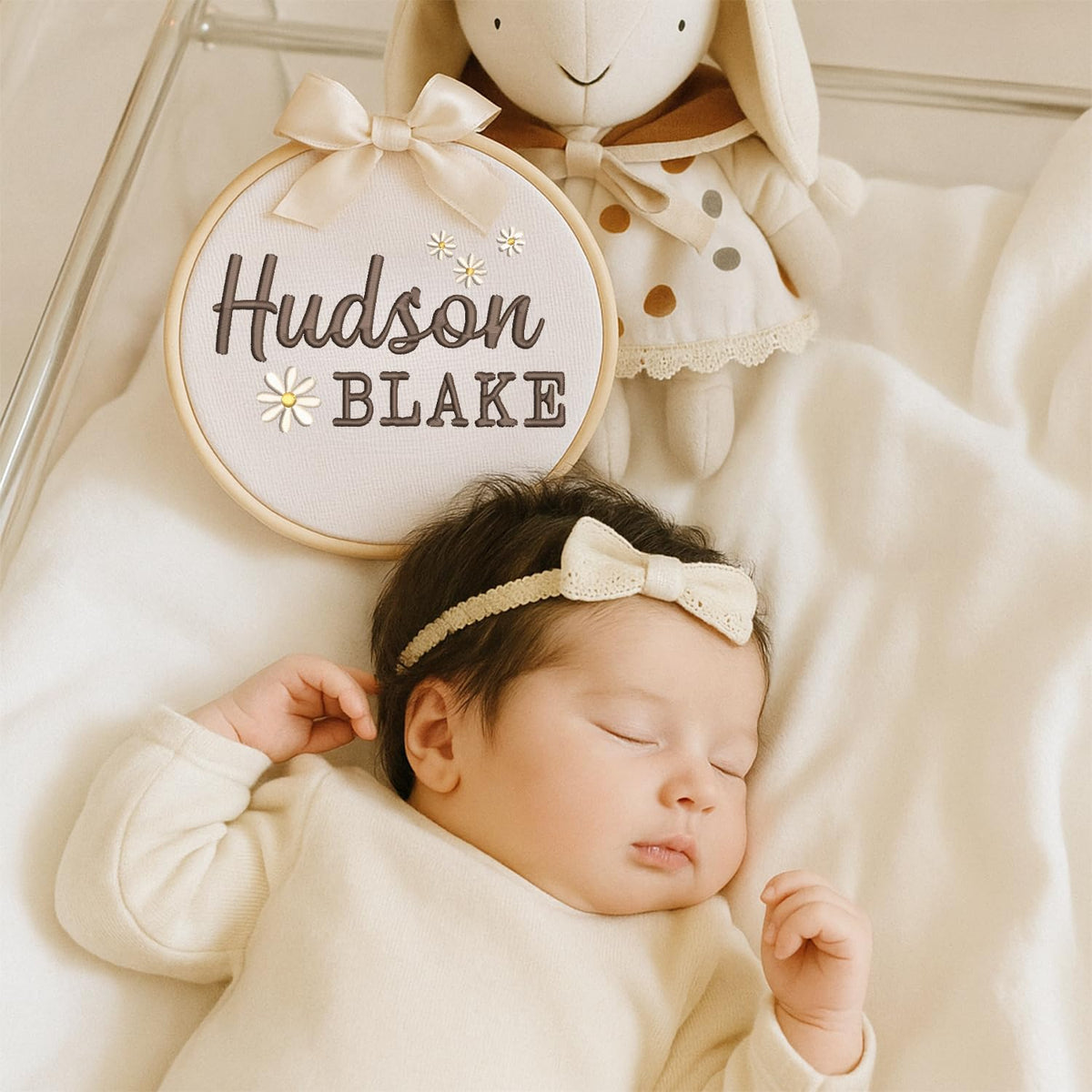 Personalized Embroidered Baby Name Hoop — 11 — image 4