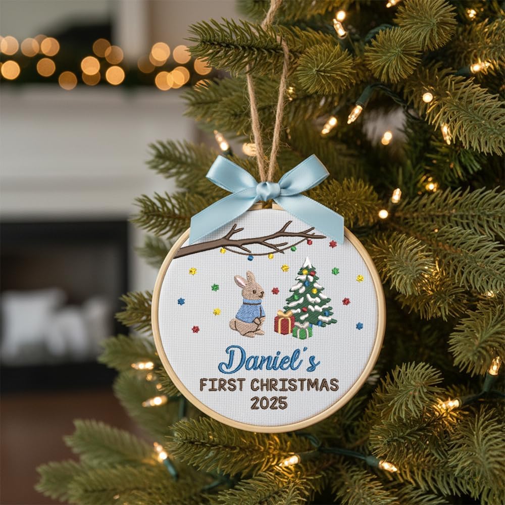 Personalized Baby's First Christmas Ornament — 2 — image 2