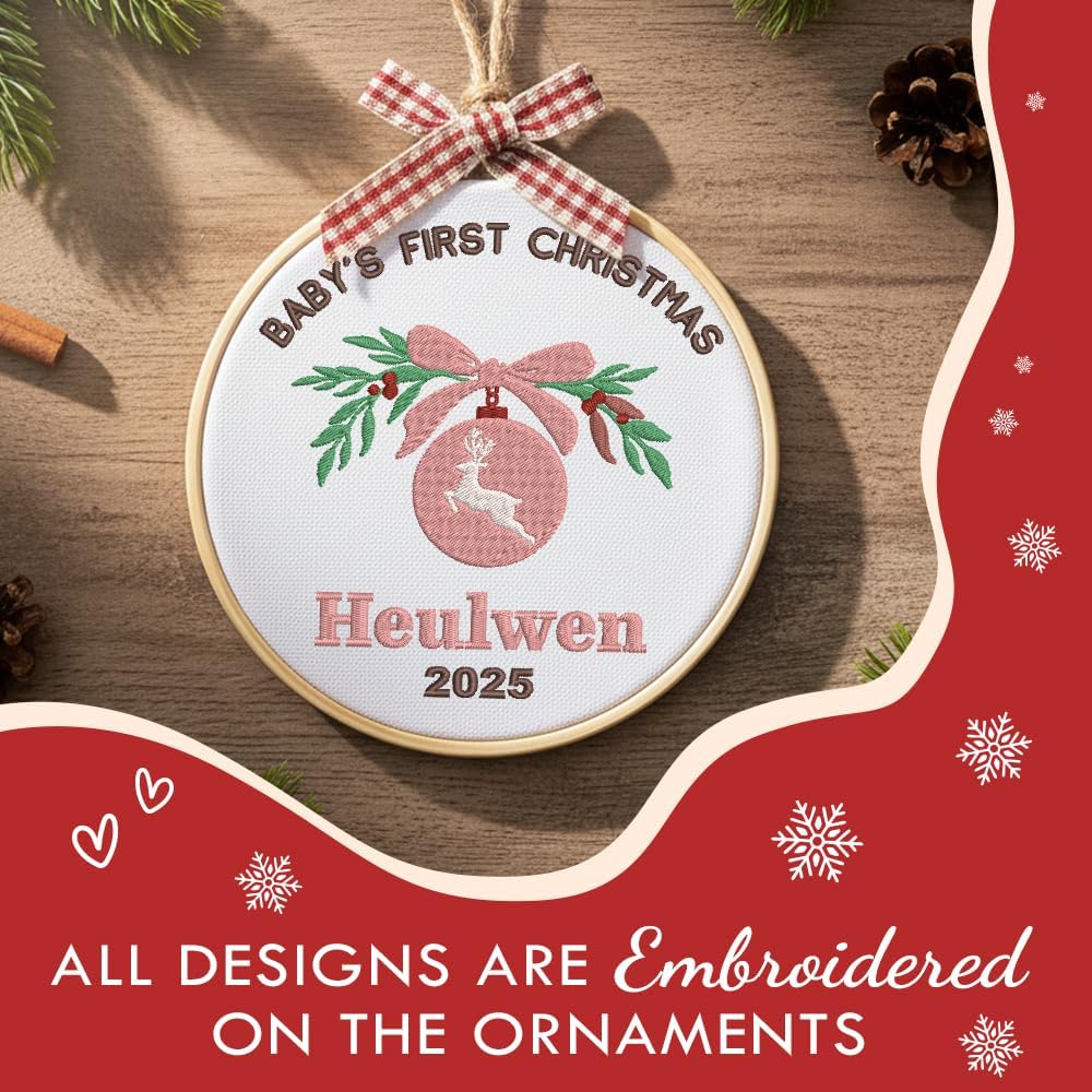Personalized Baby's First Christmas Ornament — 12 — image 4