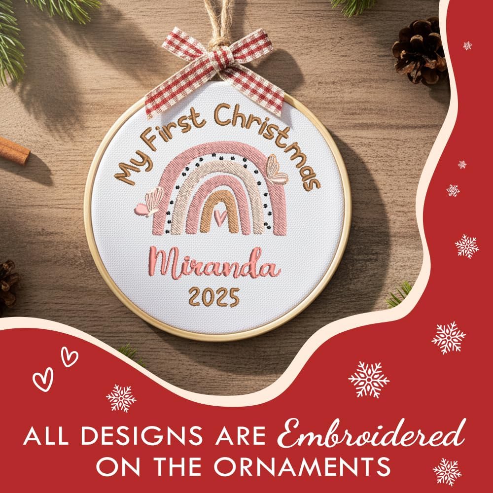 Personalized Baby's First Christmas Ornament — 9 — image 4