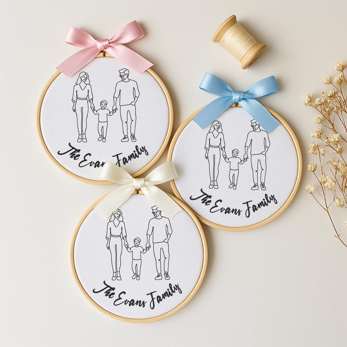 Personalized Embroidered Baby Name Hoop — 16 - custom photo — image 2