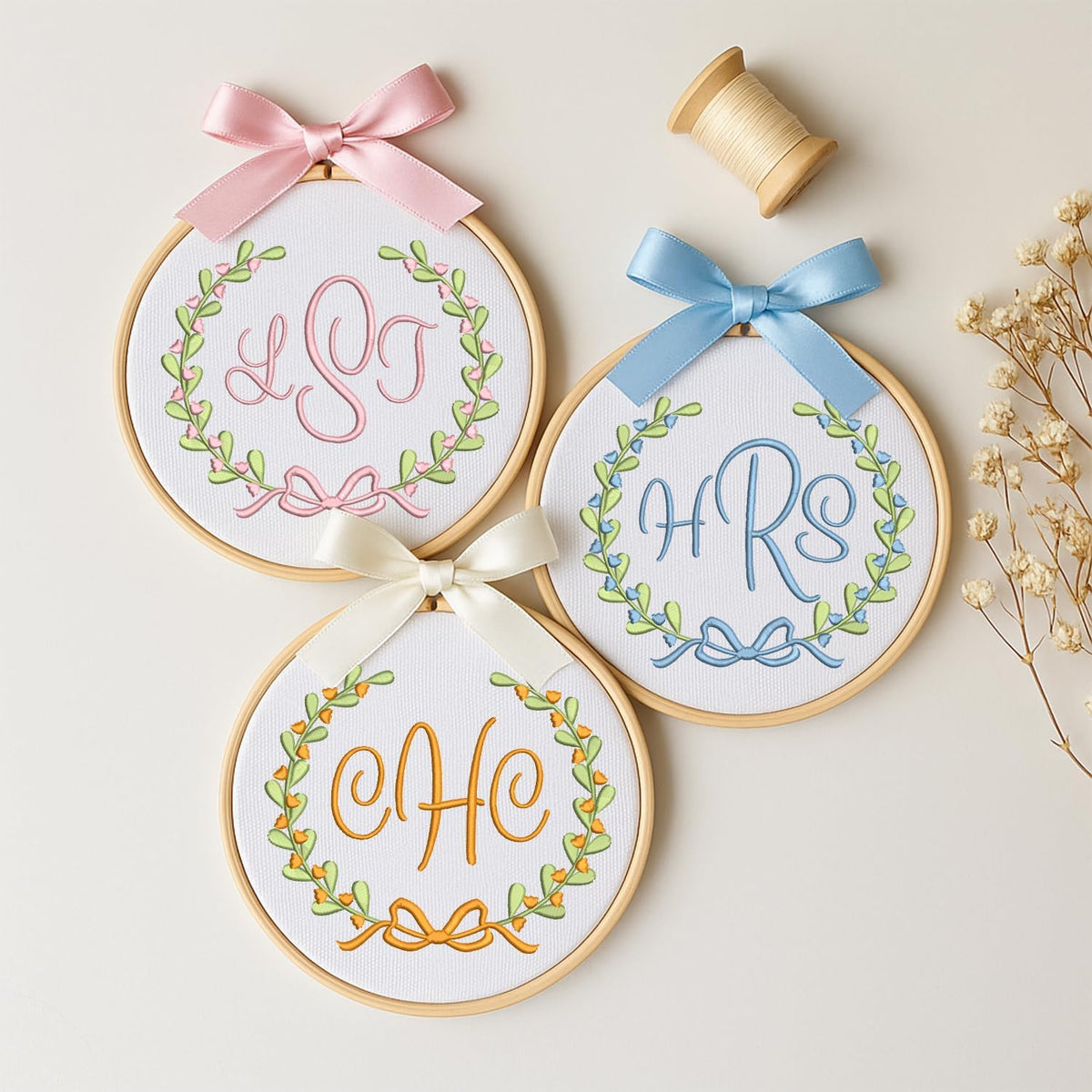 Personalized Embroidered Baby Name Hoop — 7 — image 2