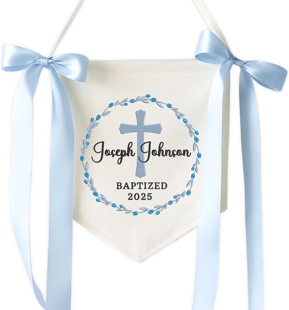 Personalized Embroidered Baby Name Banner — 4