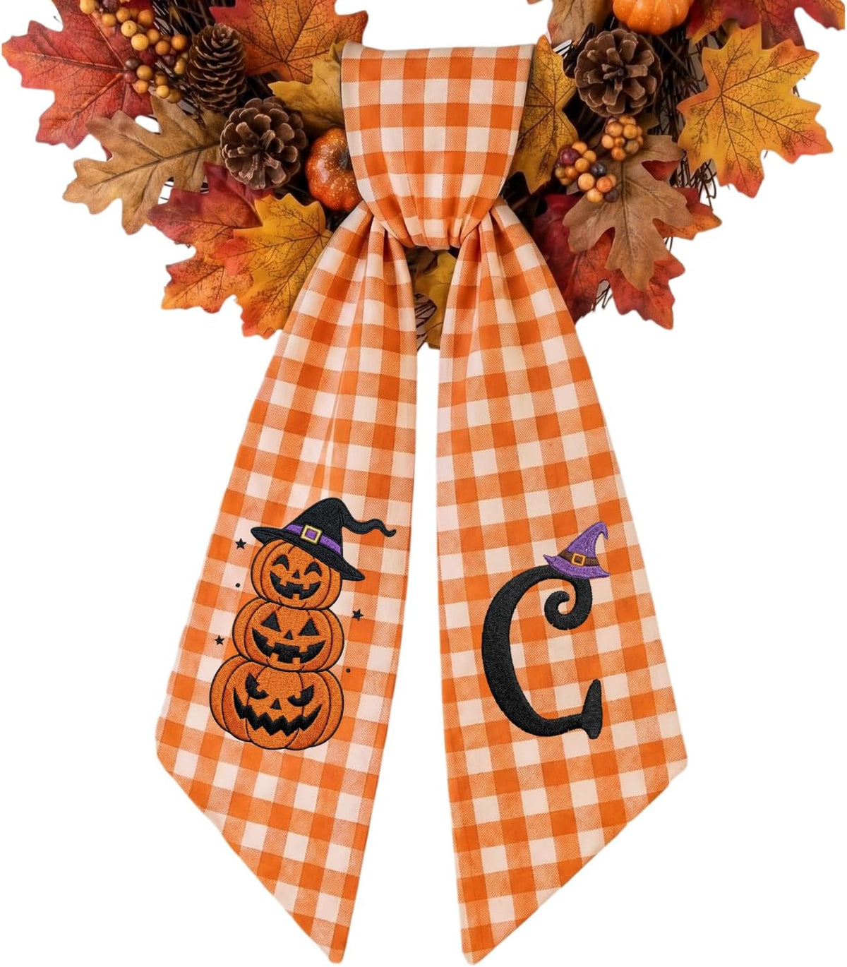 Halloween Personalized Wreath Sash