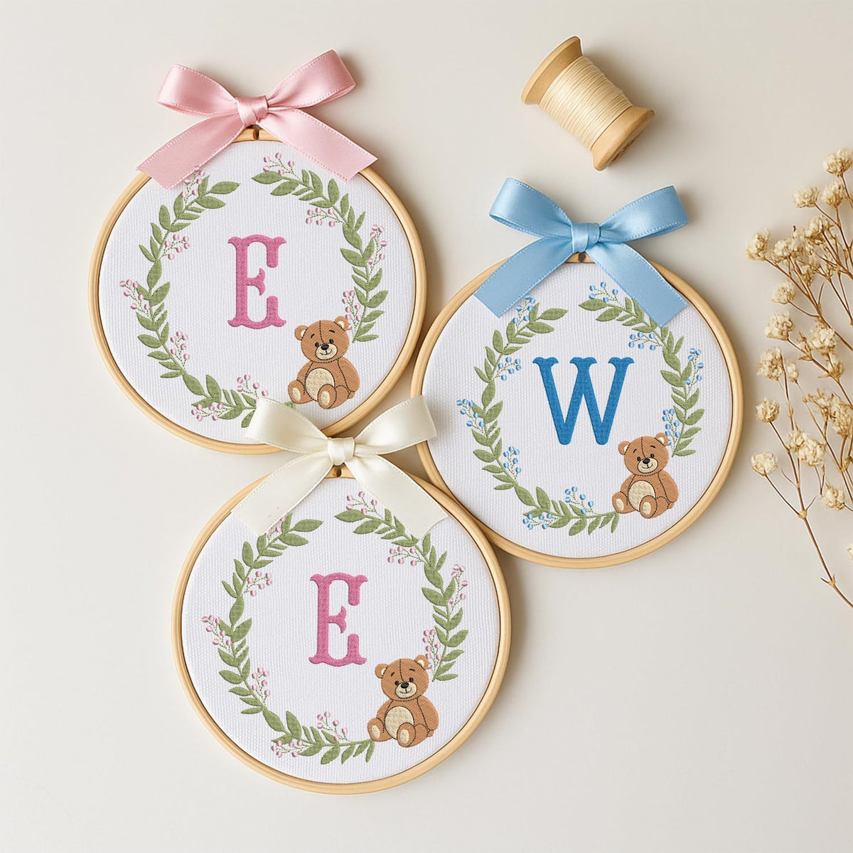 Personalized Embroidered Baby Name Hoop — 10 — image 2