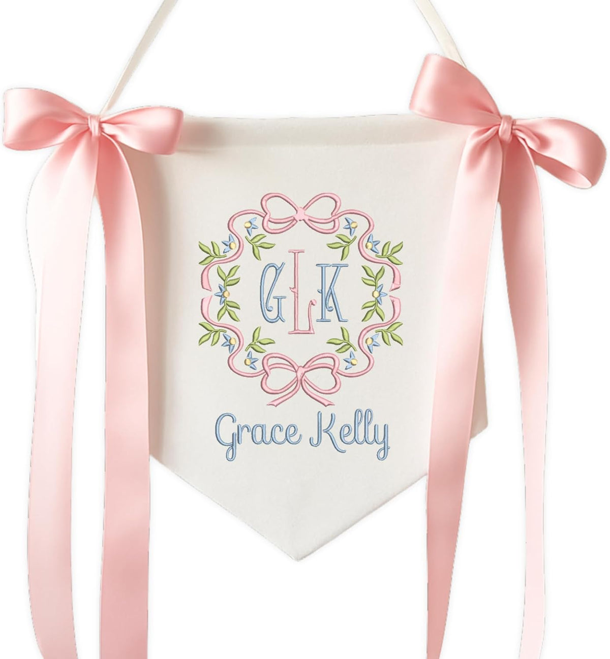Personalized Embroidered Baby Name Banner — 13