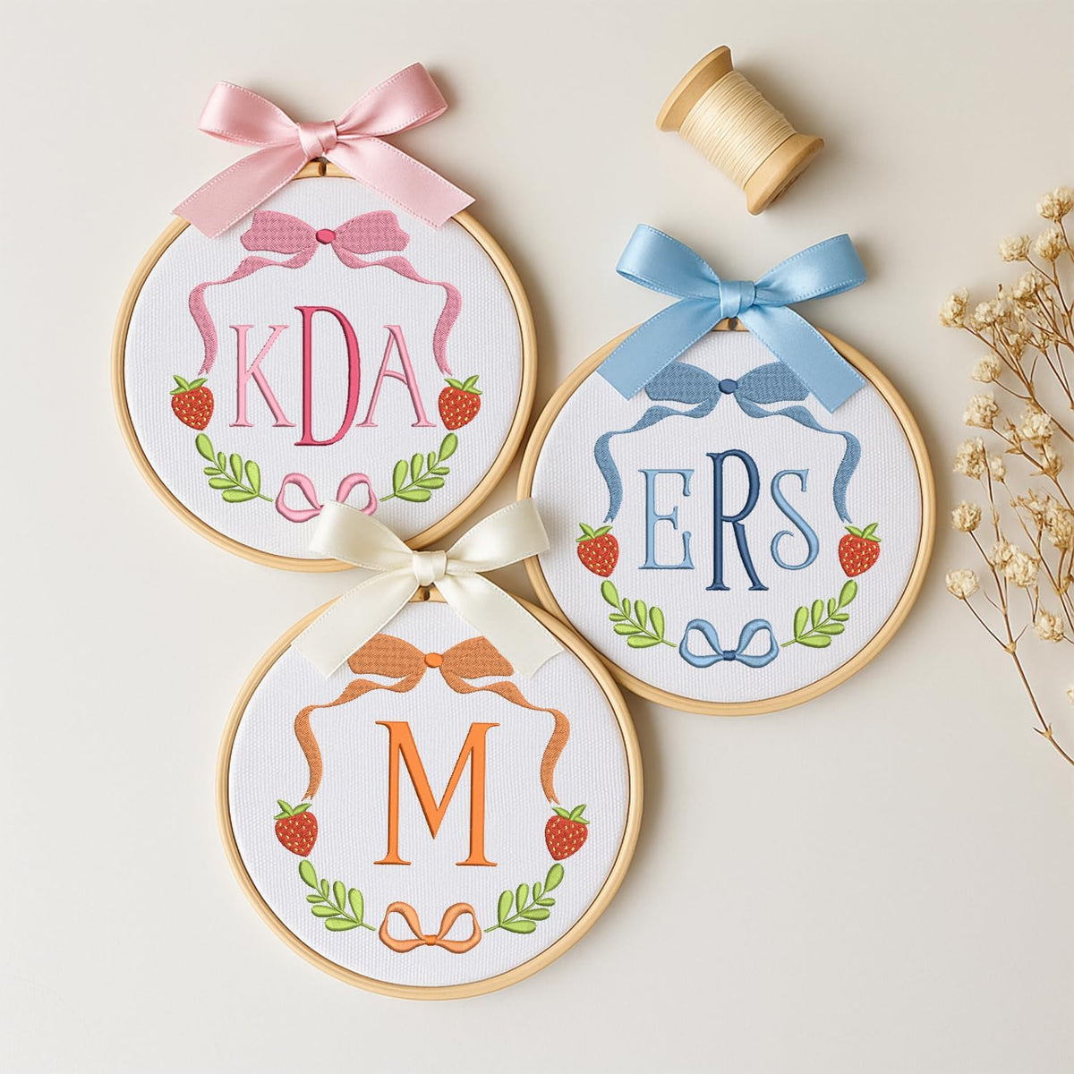 Personalized Embroidered Baby Name Hoop — 1 — image 2
