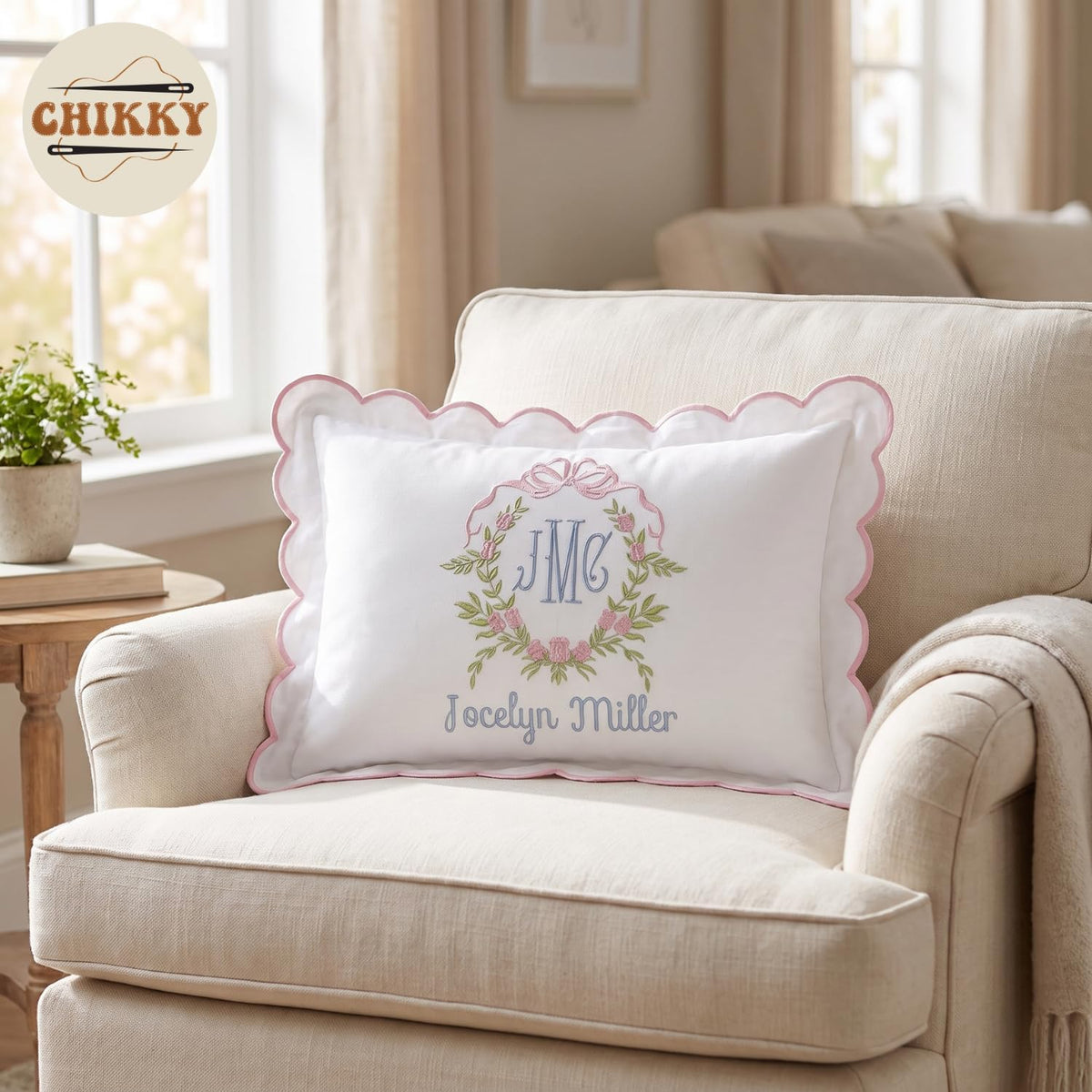 Personalized Embroidered Pillow Cover — 20 — image 5