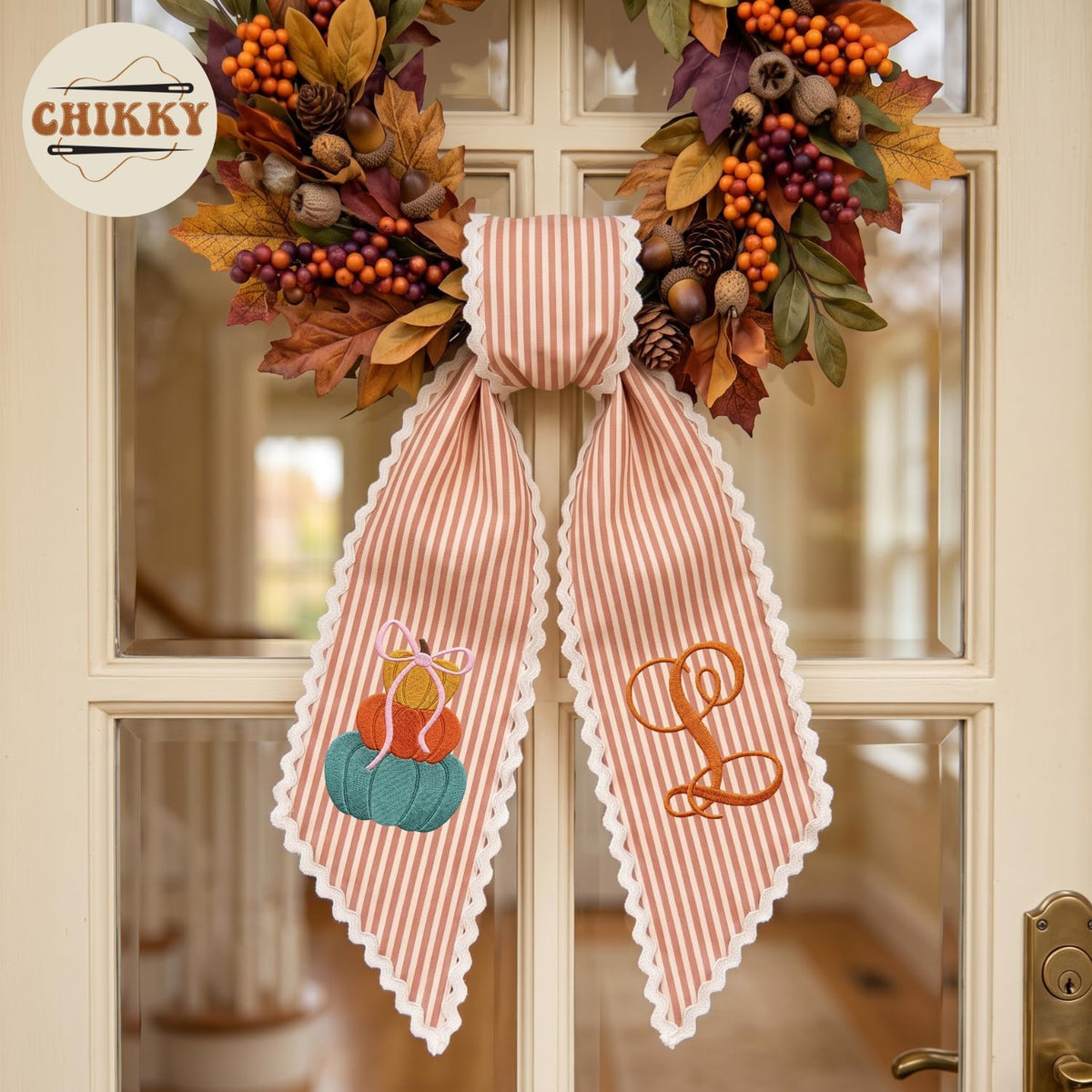 Autumn Personalized Wreath Sash — image 3