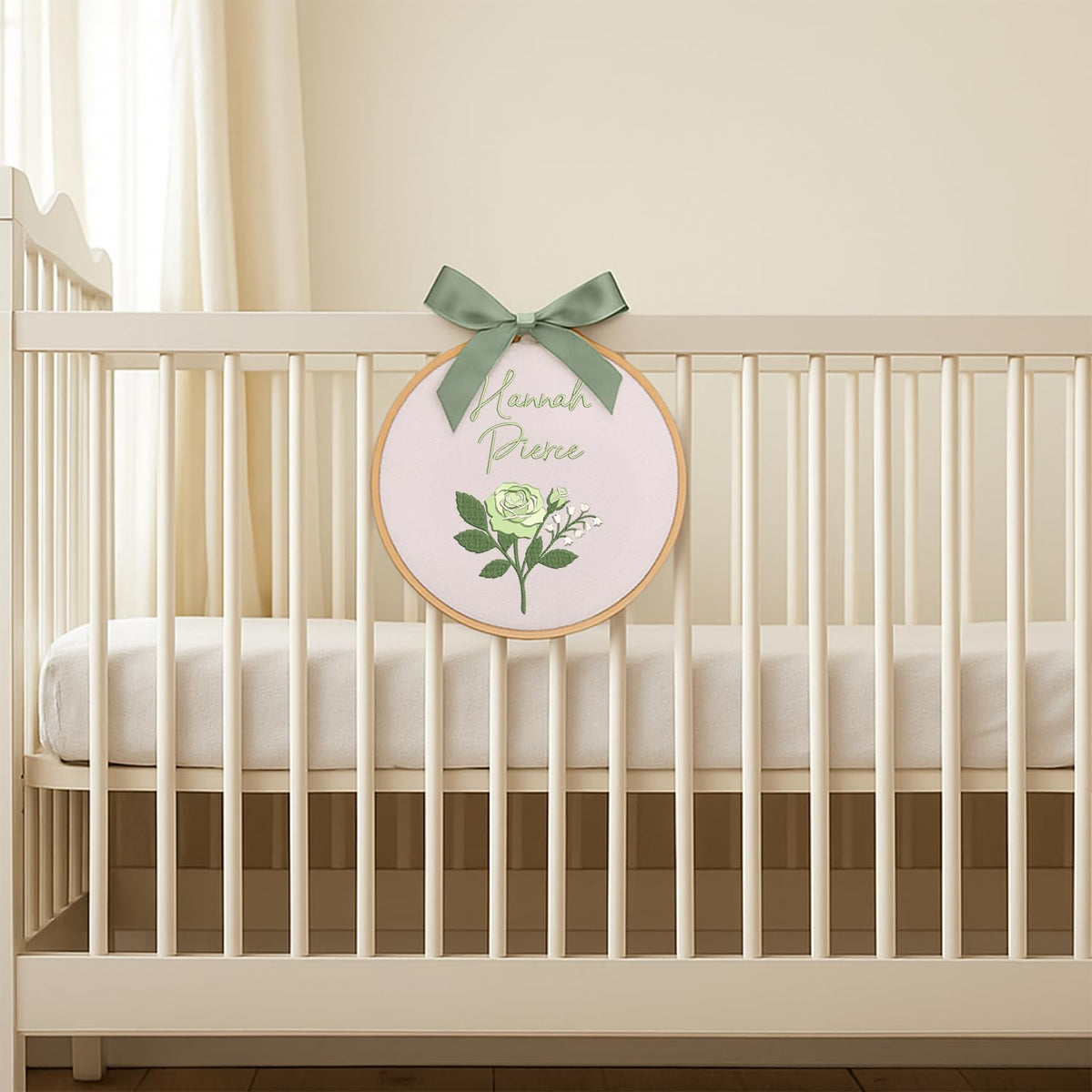 Personalized Embroidered Baby Name Hoop — 15 — image 6