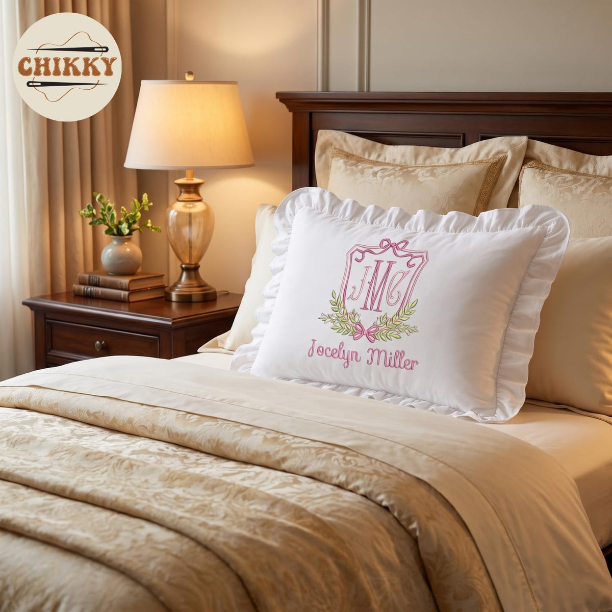 Personalized Embroidered Pillow Cover — 17 — image 4