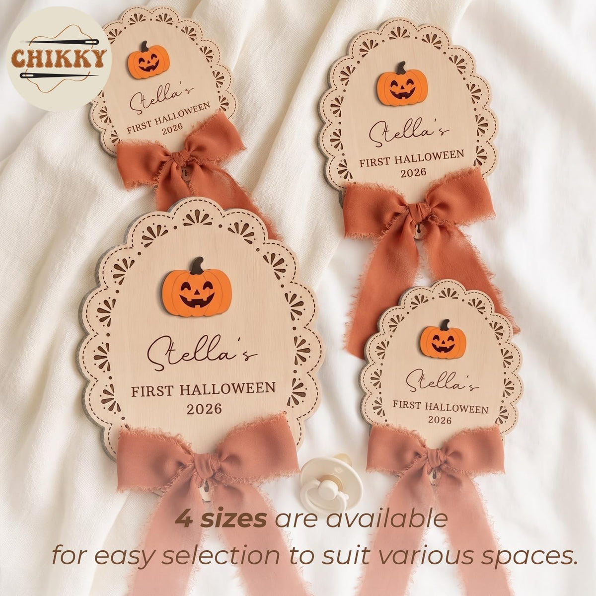 Personalized Wooden Birth Announcement Sign — image 8