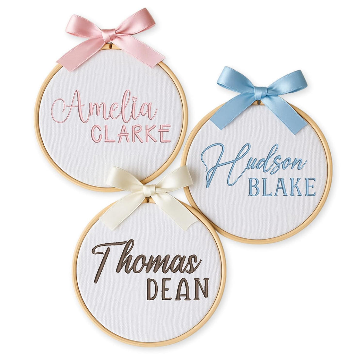 Personalized Embroidered Baby Name Hoop — 15
