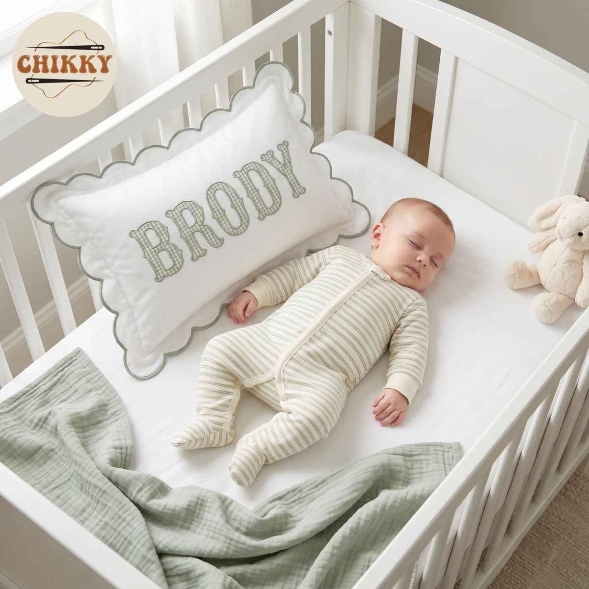 Personalized Embroidered Pillow Cover — 16 — image 3
