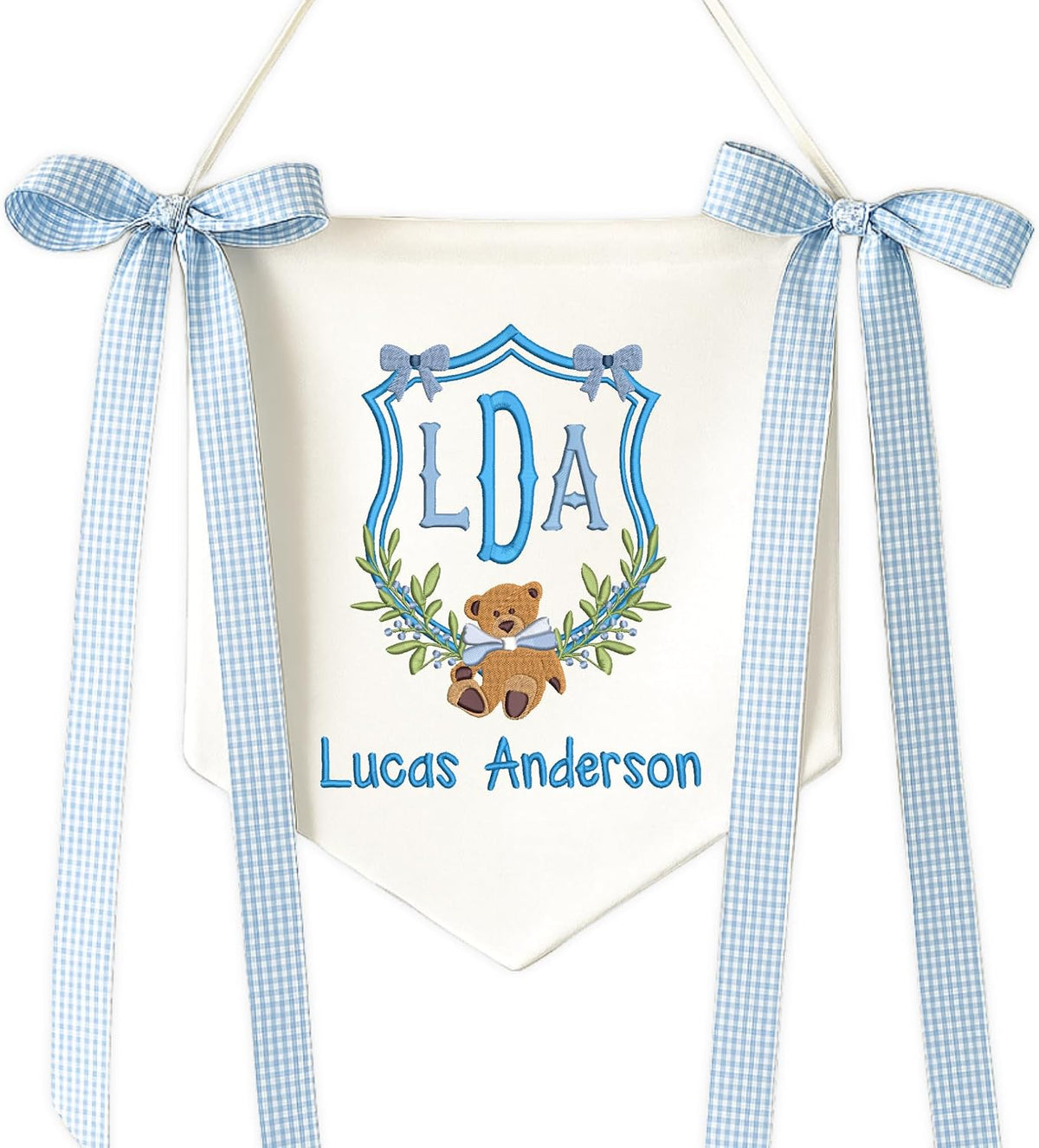 Personalized Embroidered Baby Name Banner — 6