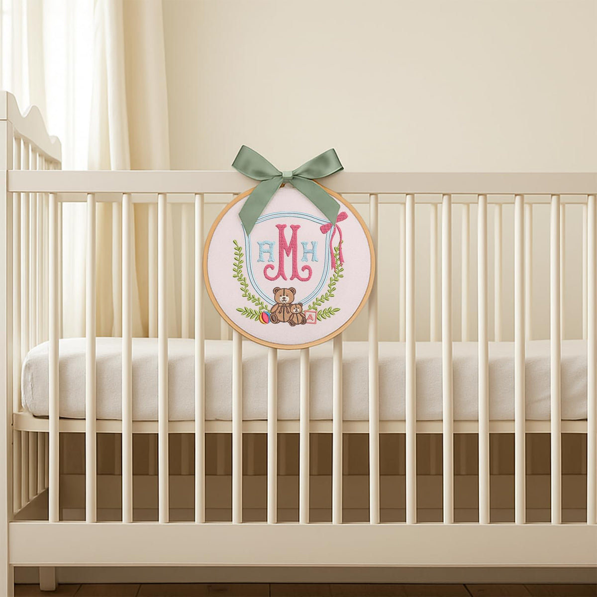 Personalized Embroidered Baby Name Hoop — 8 — image 6
