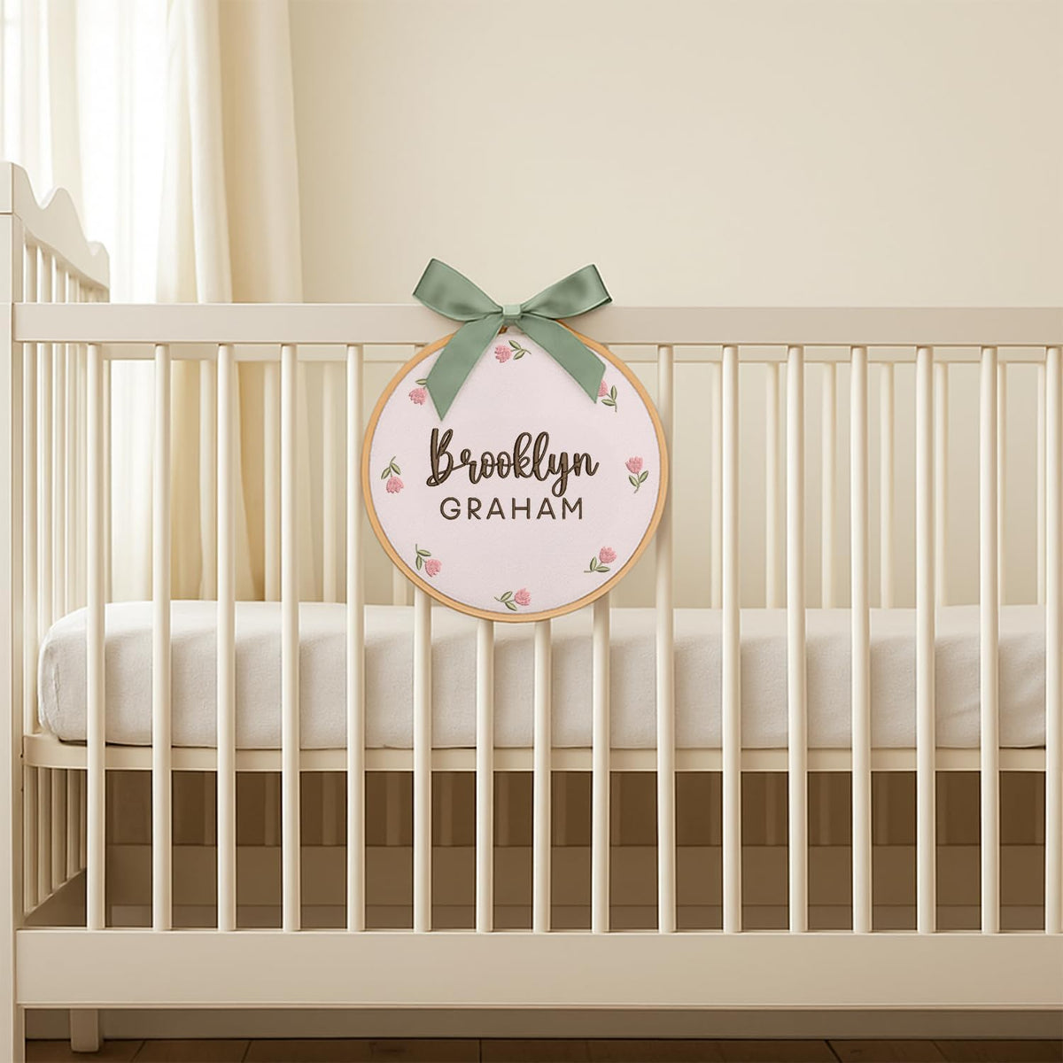 Personalized Embroidered Baby Name Hoop — 17 — image 6