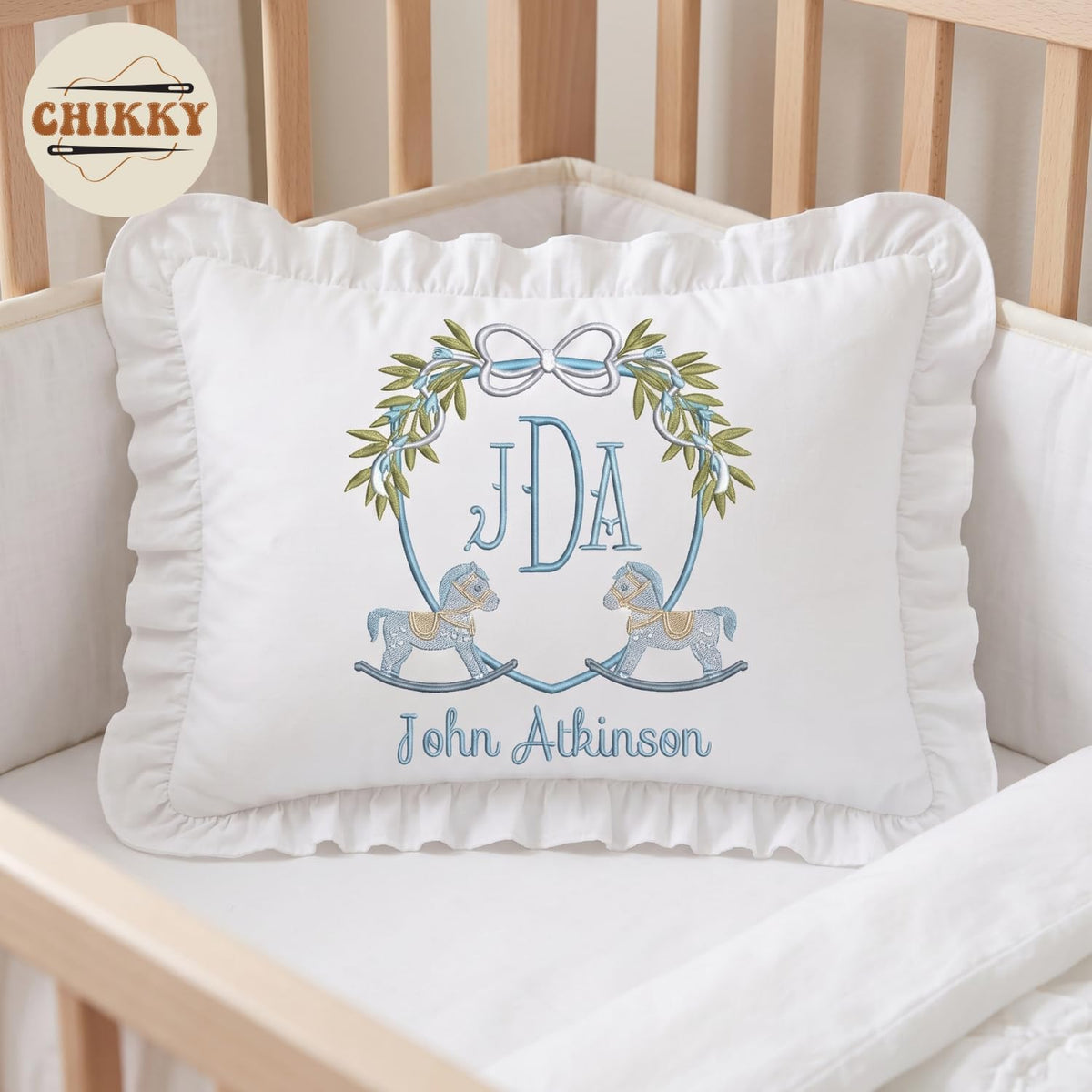 Personalized Embroidered Pillow Cover — 19 — image 2