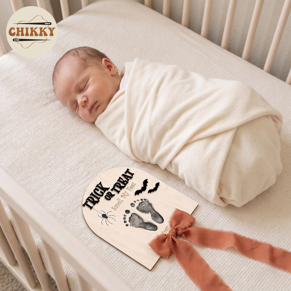 Personalized Wooden Birth Announcement Sign — image 3