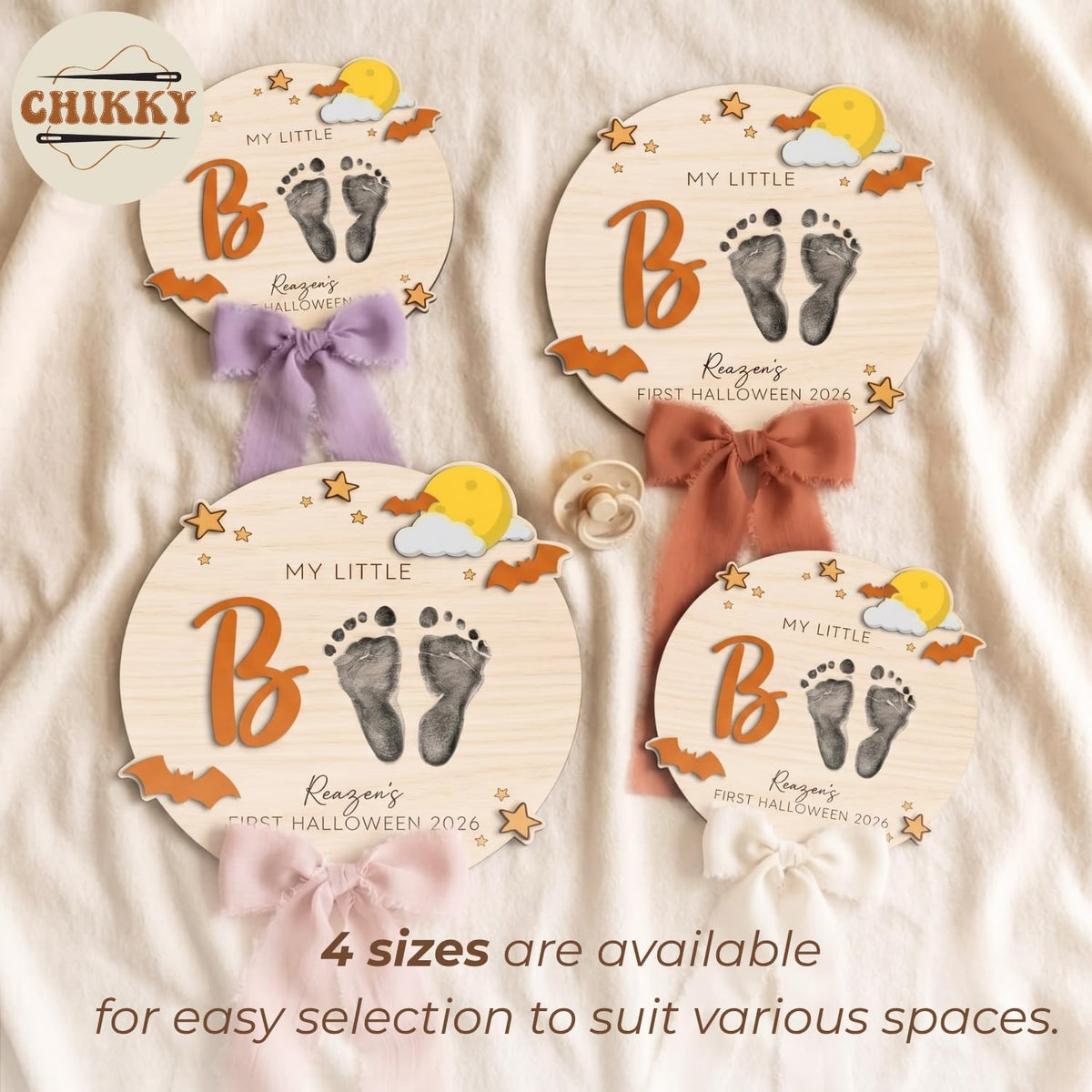 Personalized Wooden Birth Announcement Sign — image 6