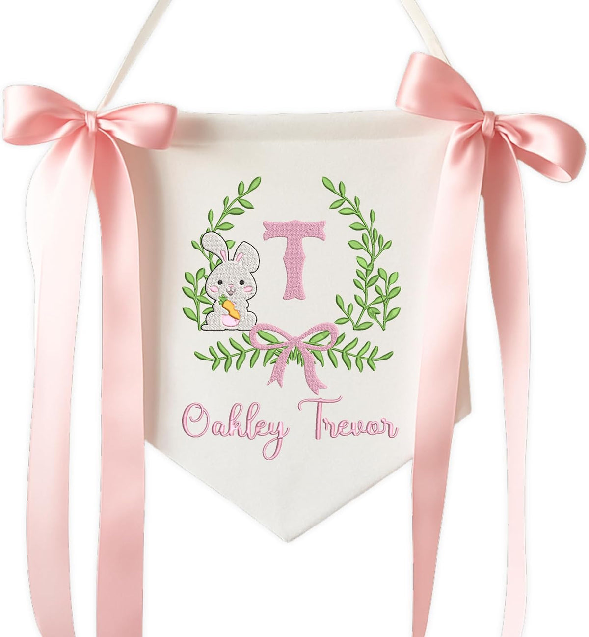 Personalized Embroidered Baby Name Banner — 2
