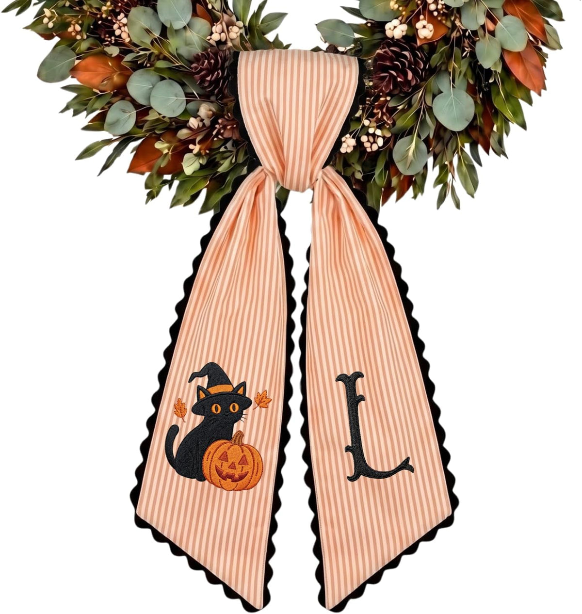 Halloween Personalized Wreath Sash