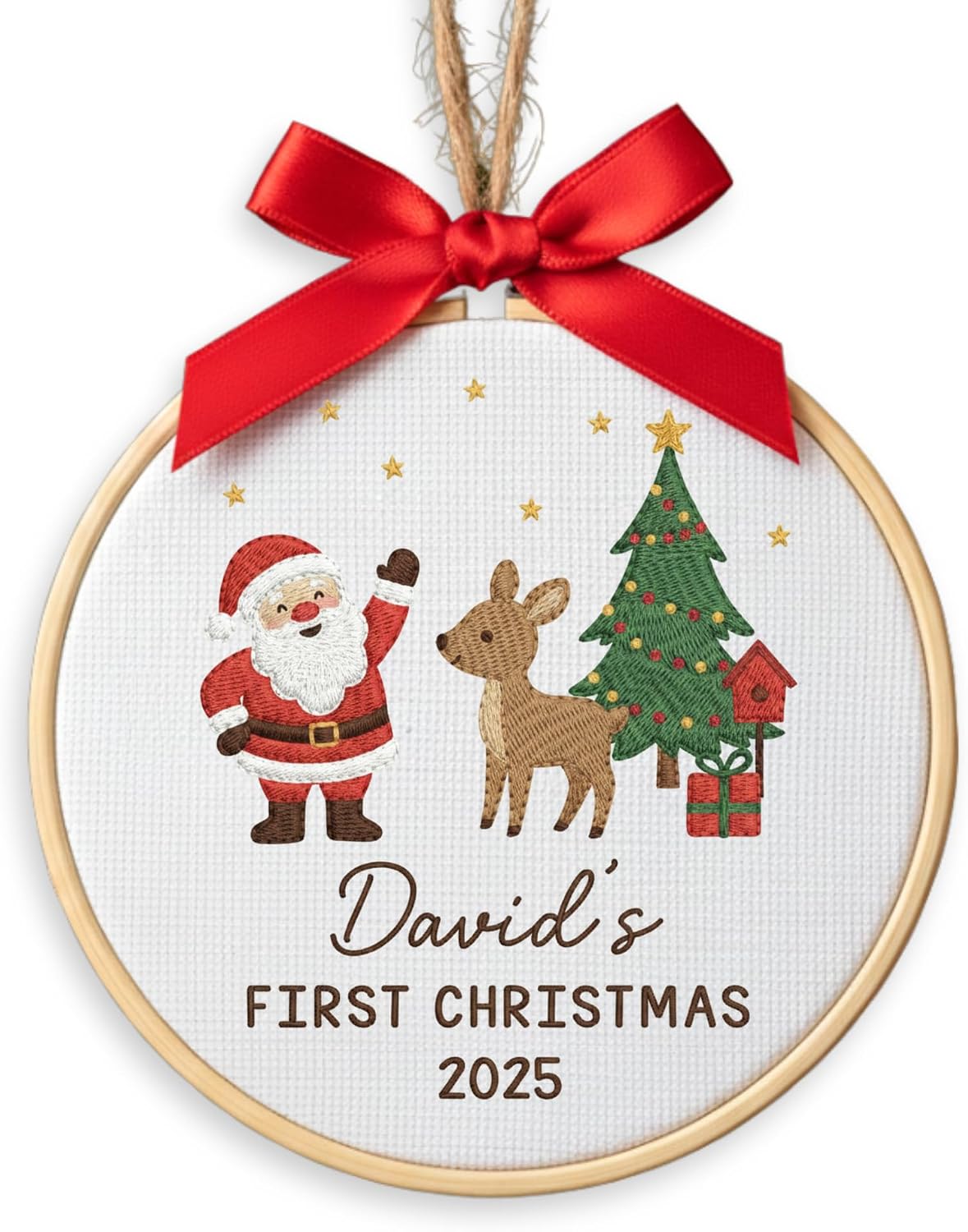Personalized Baby's First Christmas Ornament — 1