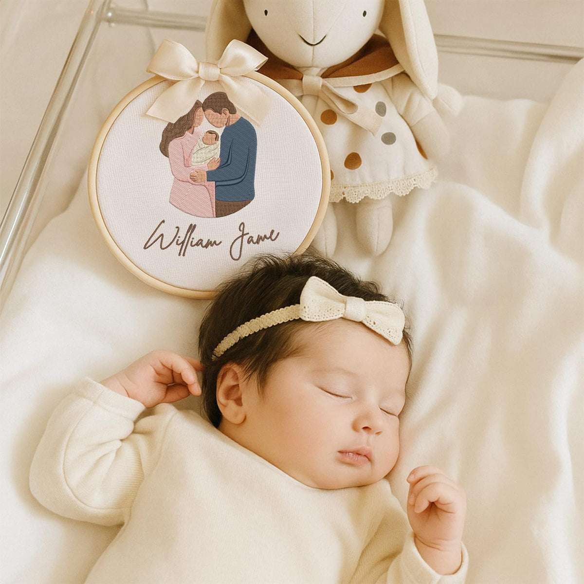 Personalized Embroidered Baby Name Hoop — 11 — image 4