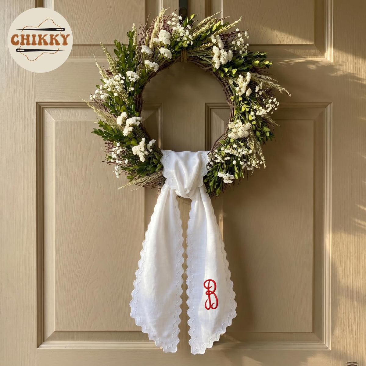 Christmas Personalized Wreath Sash — image 2
