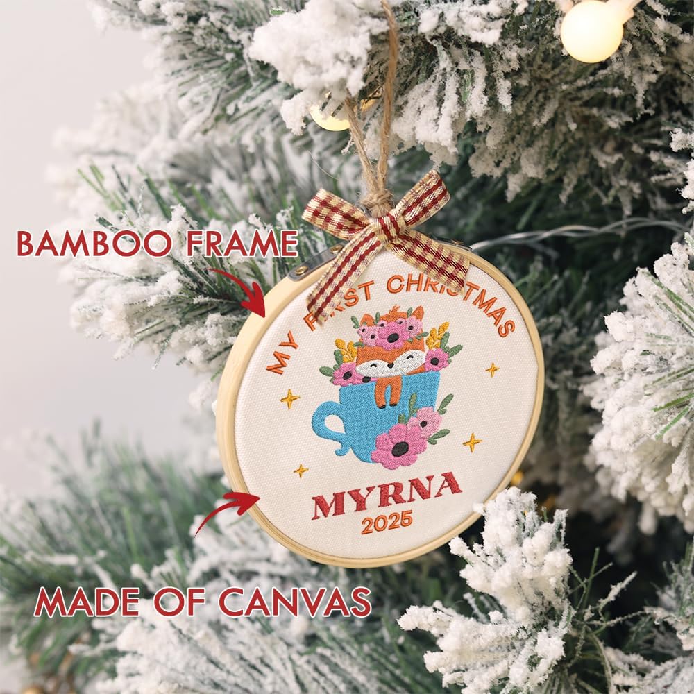 Personalized Baby's First Christmas Ornament — 4 — image 6