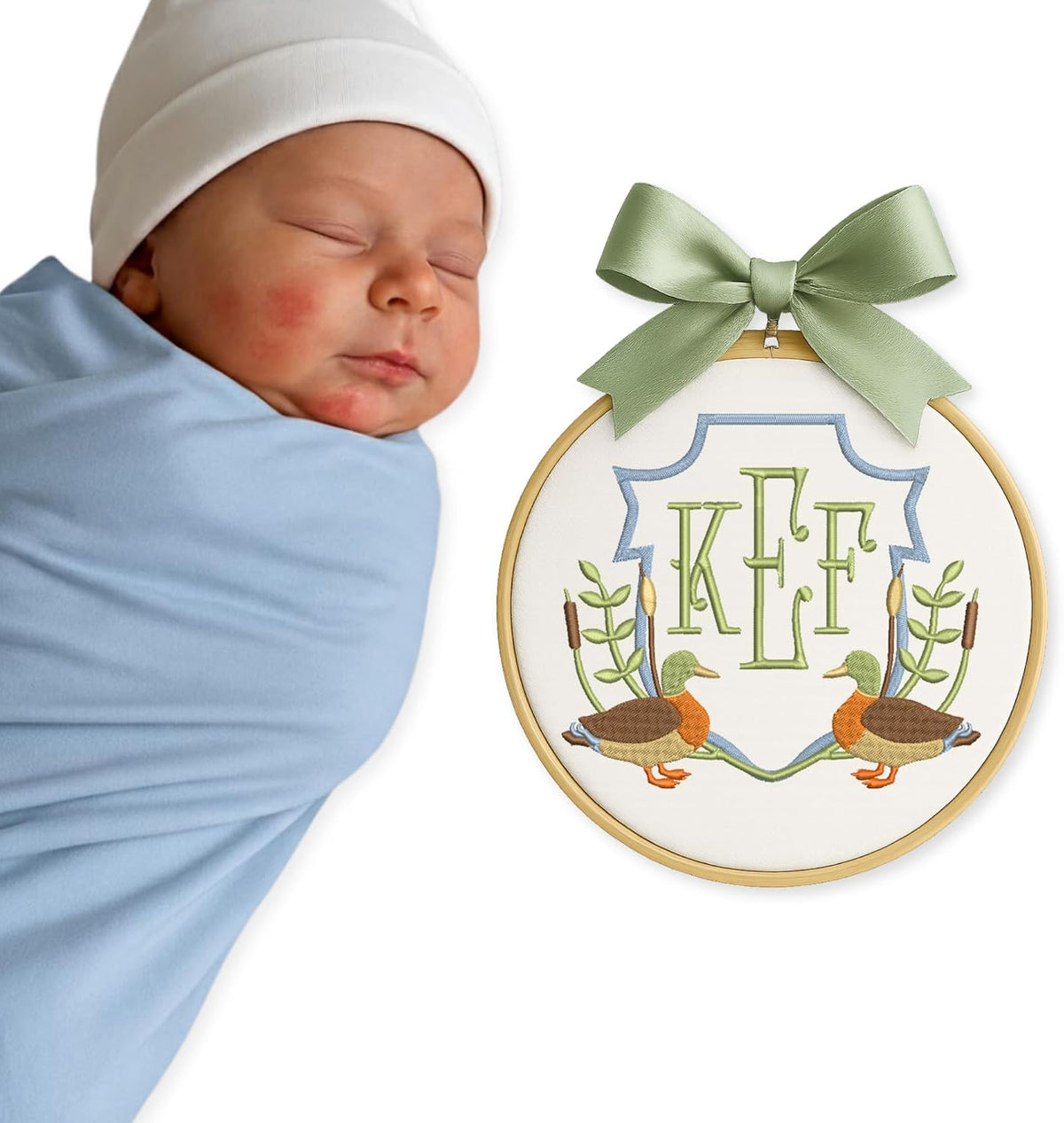 Personalized Embroidered Baby Name Hoop — 11