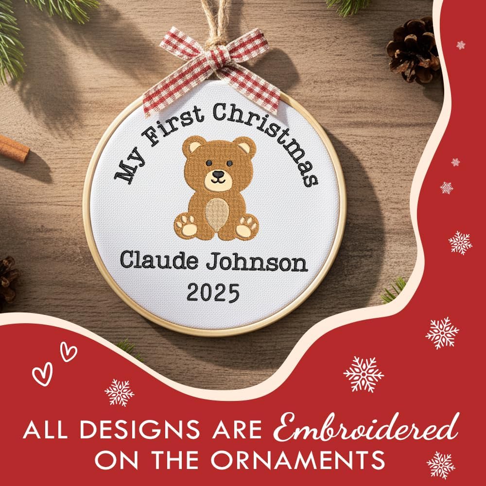 Personalized Baby's First Christmas Ornament — 1 — image 4