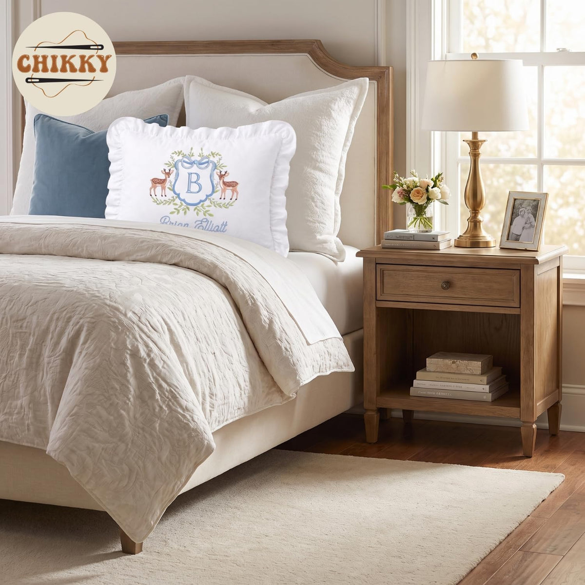 Personalized Embroidered Pillow Cover — 22 — image 4
