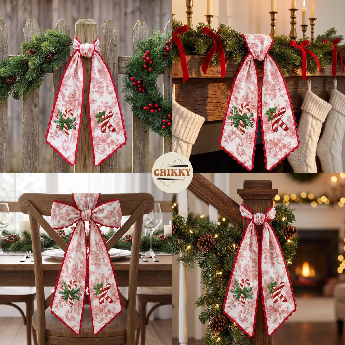 Christmas Personalized Wreath Sash — image 5