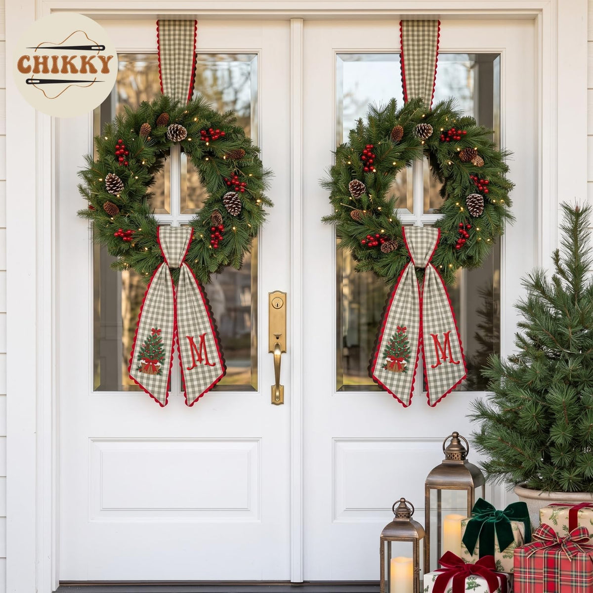 Christmas Personalized Wreath Sash — image 6