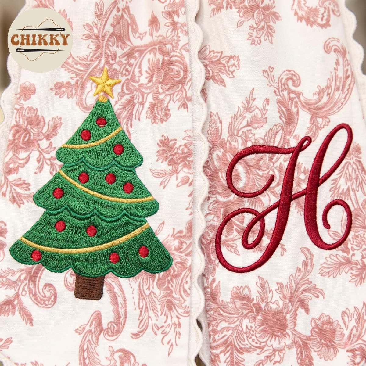 Christmas Personalized Wreath Sash — image 5