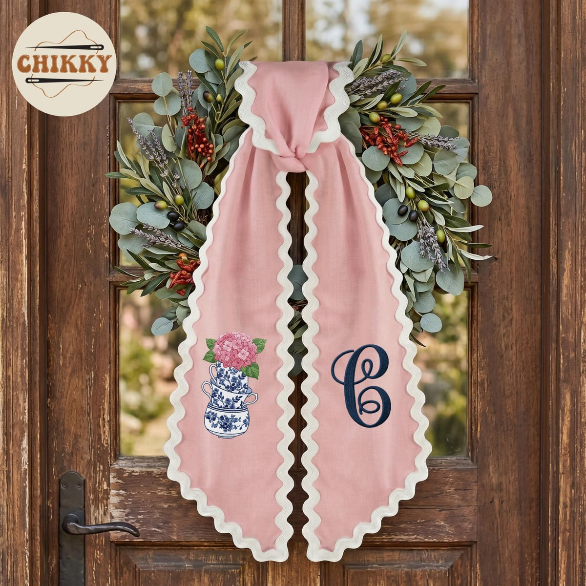 Christmas Personalized Wreath Sash — image 6