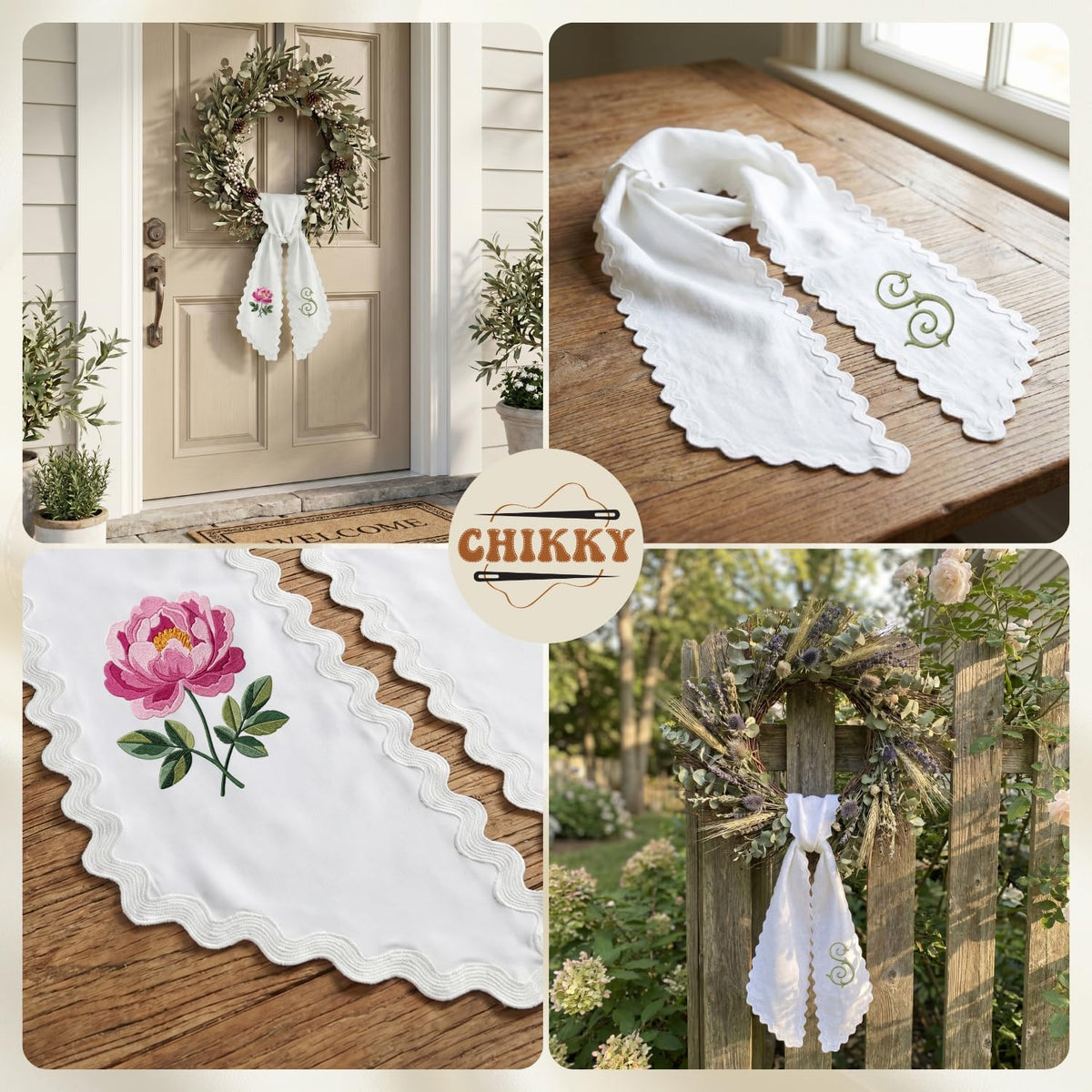 Christmas Personalized Wreath Sash — image 8