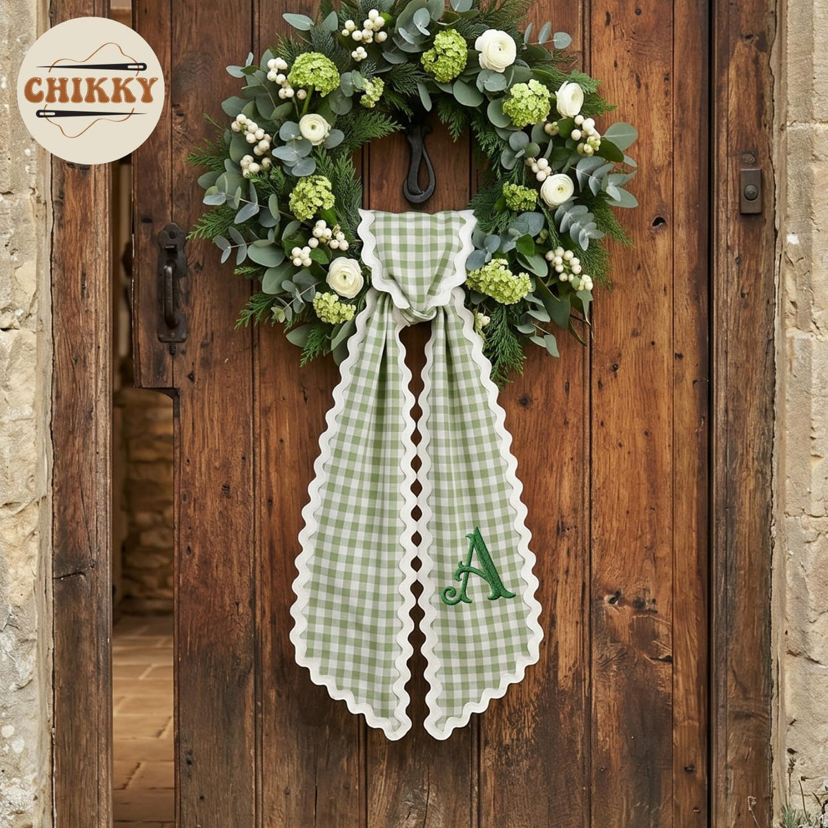 Christmas Personalized Wreath Sash — image 8