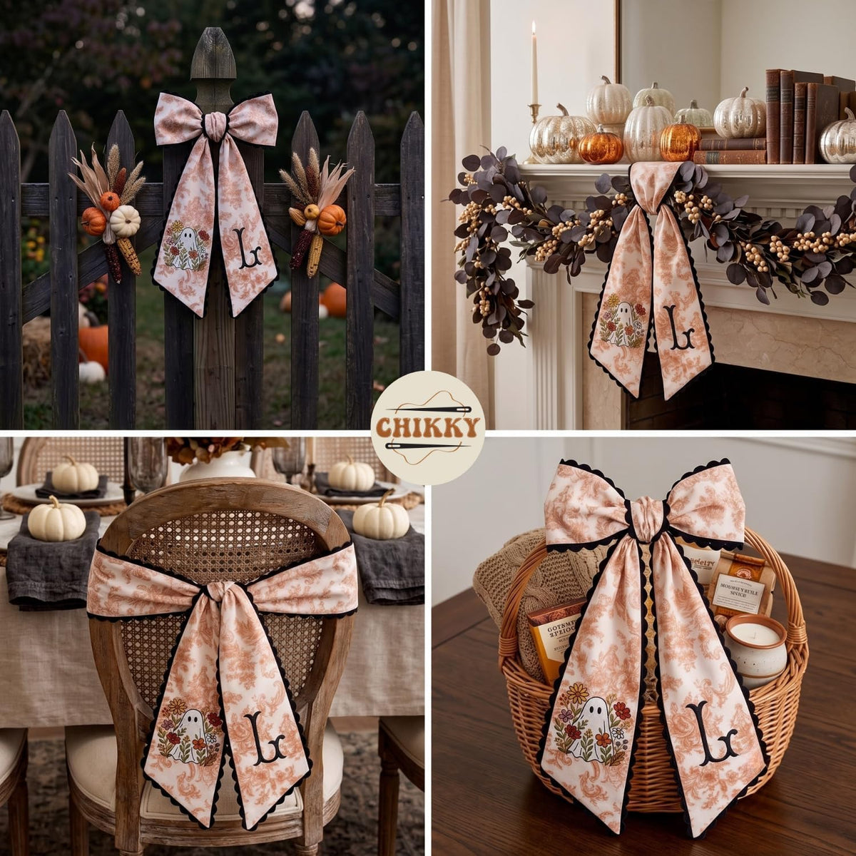 Halloween Personalized Wreath Sash — image 5