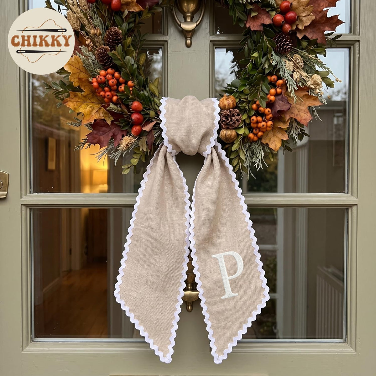 Autumn Personalized Wreath Sash — image 5