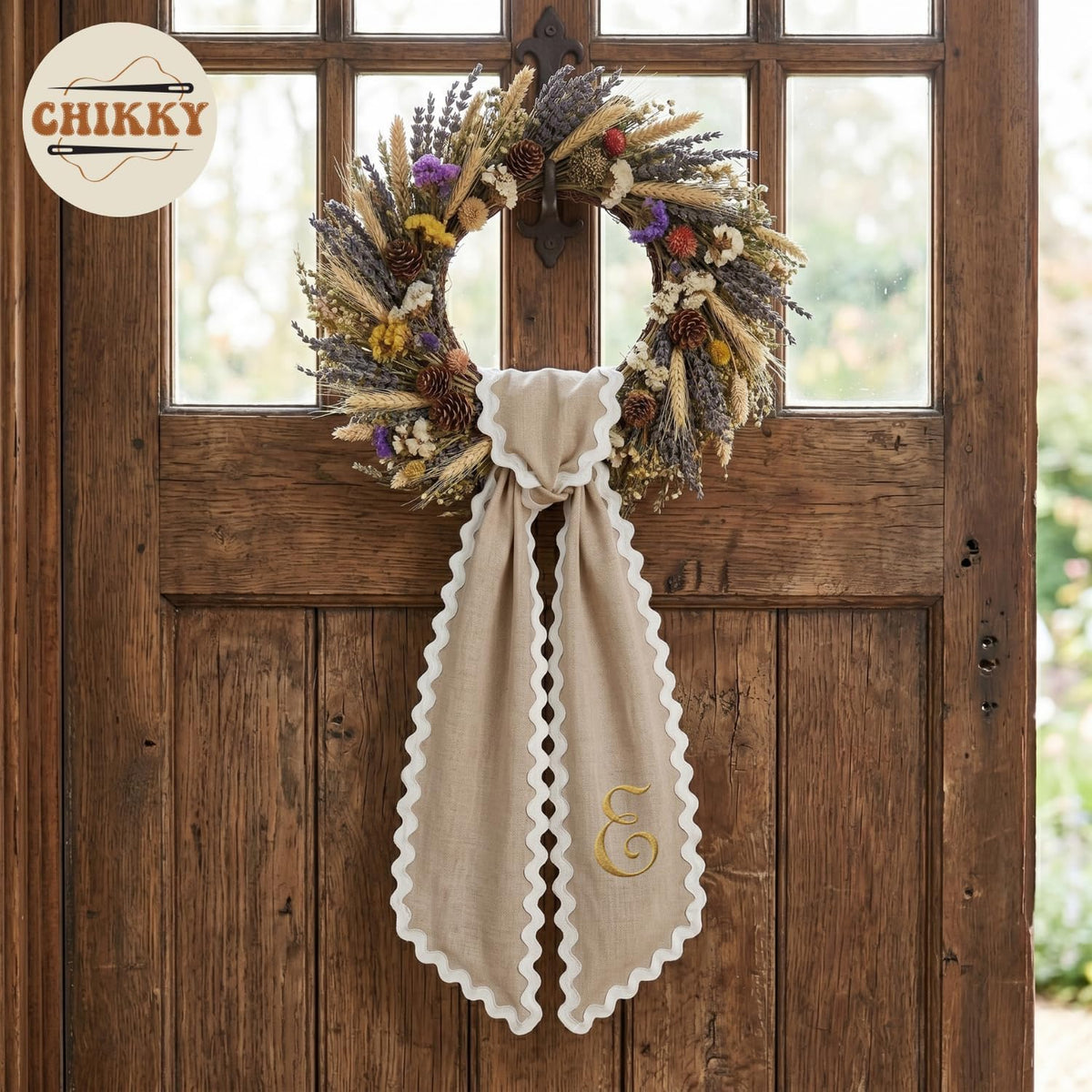 Christmas Personalized Wreath Sash — image 3