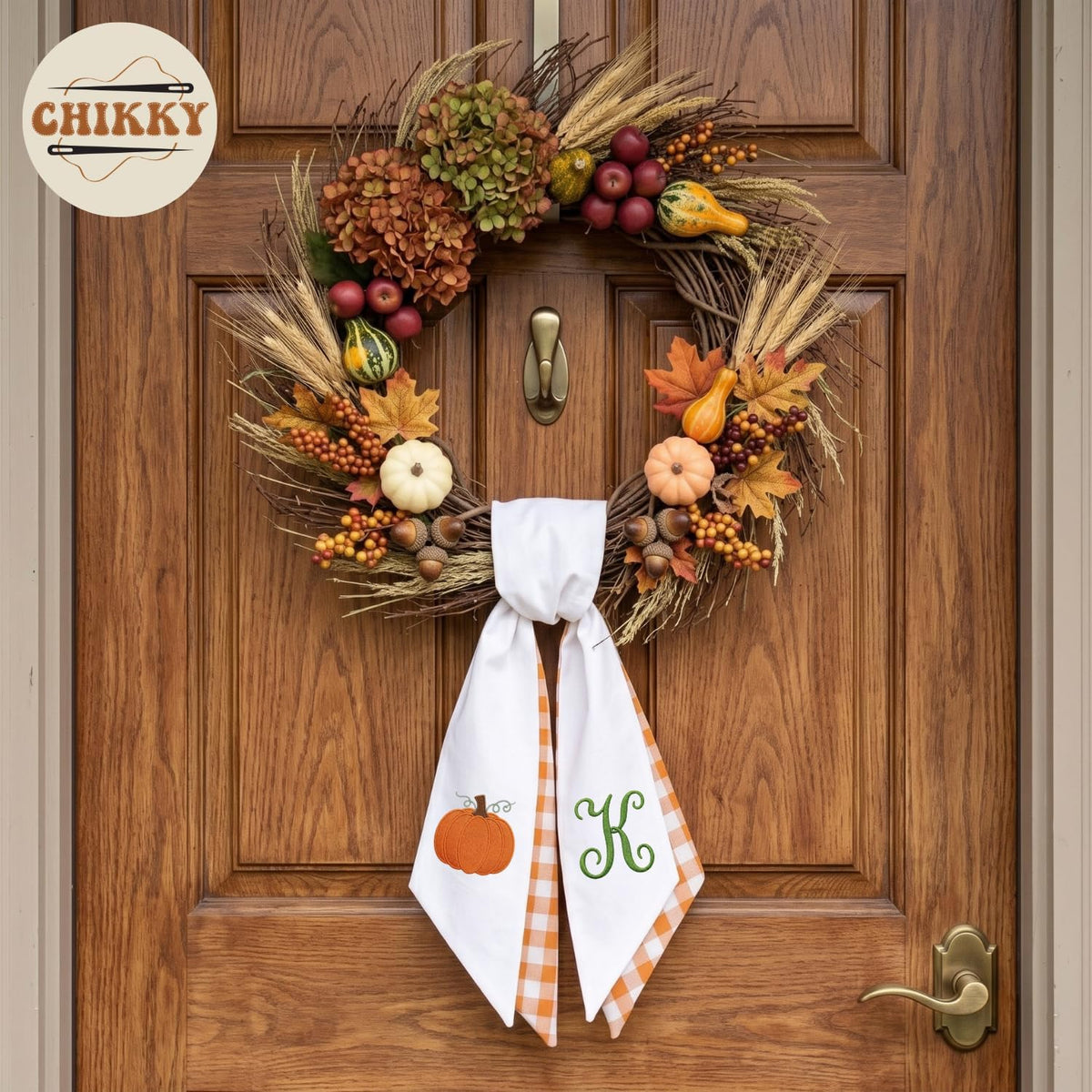 Halloween Personalized Wreath Sash — image 3