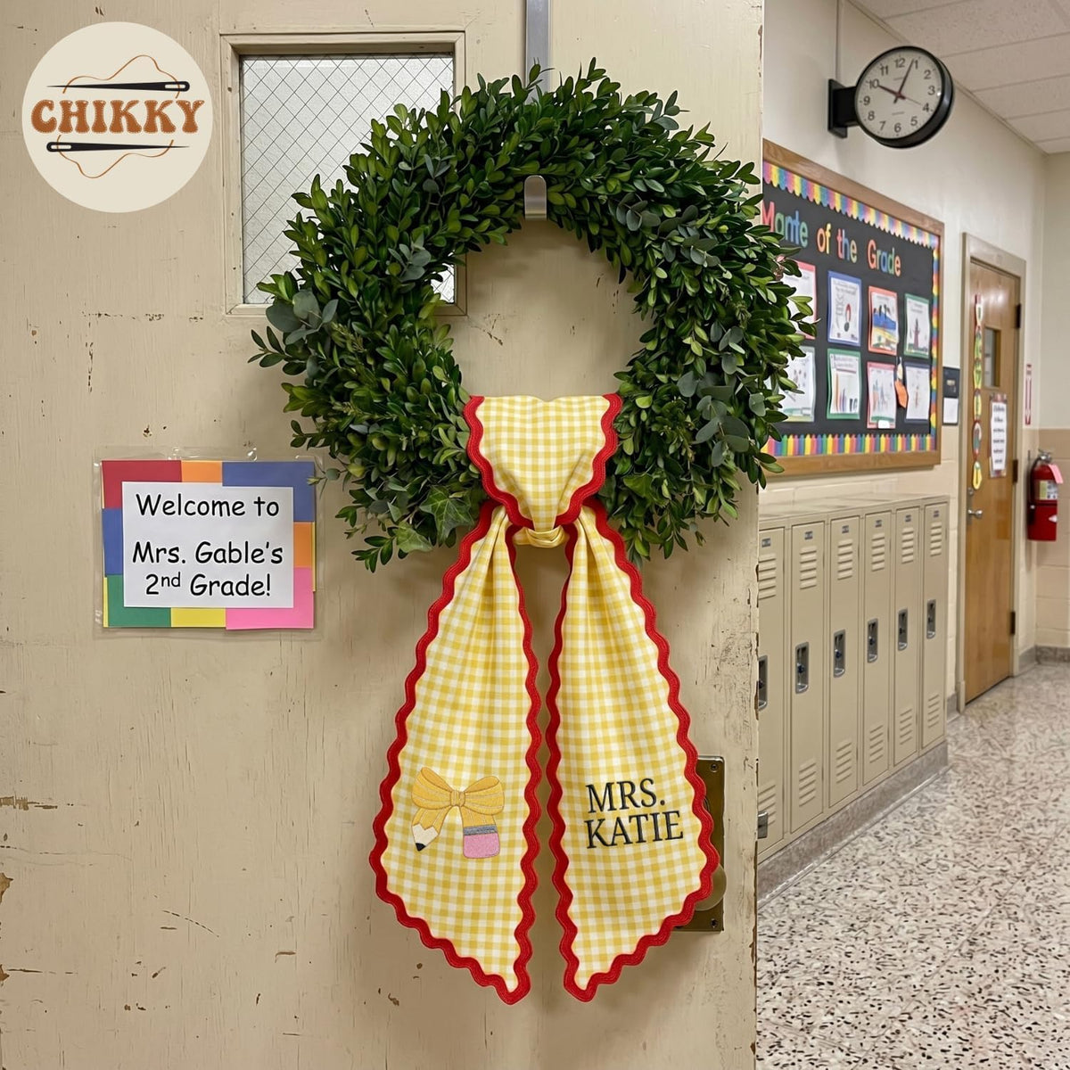 Monogram Personalized Wreath Sash — image 2