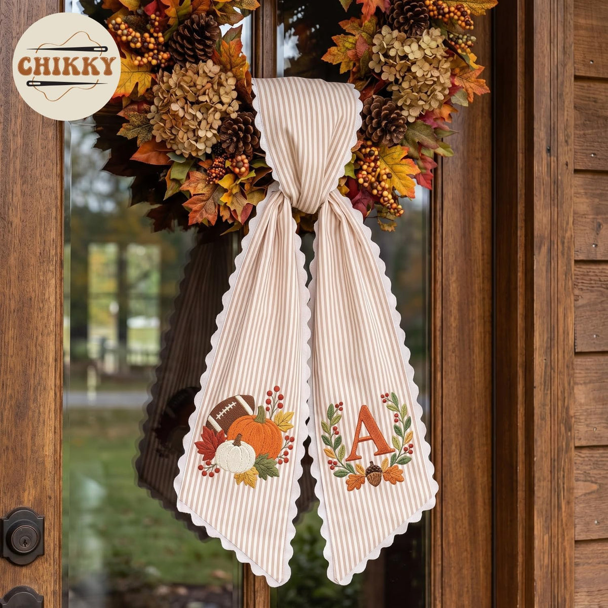 Halloween Personalized Wreath Sash — image 3