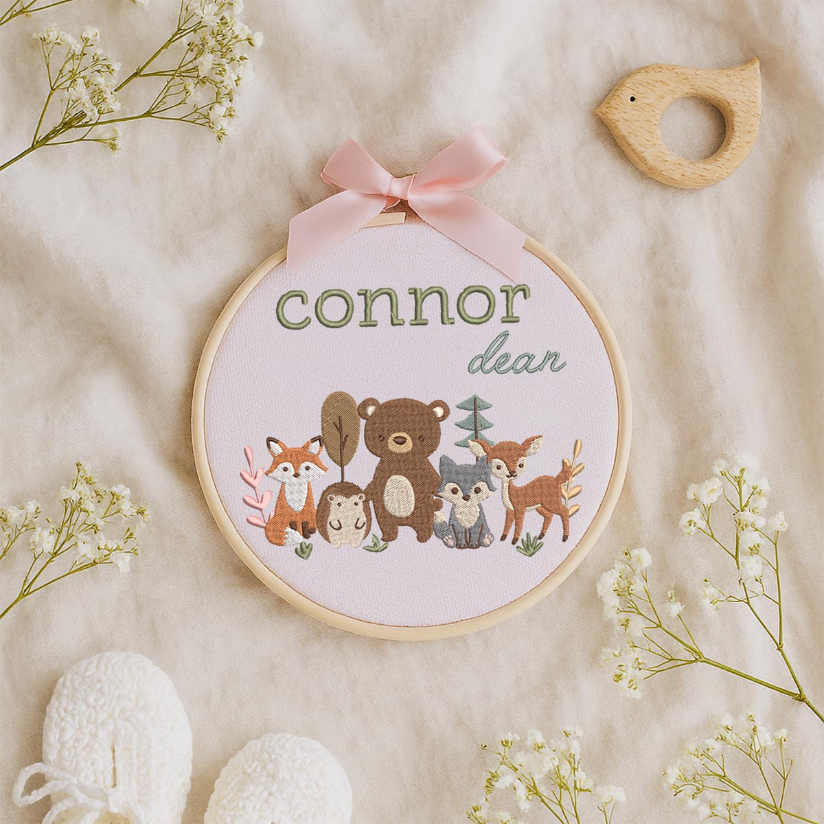Personalized Embroidered Baby Name Hoop — 1 — image 8