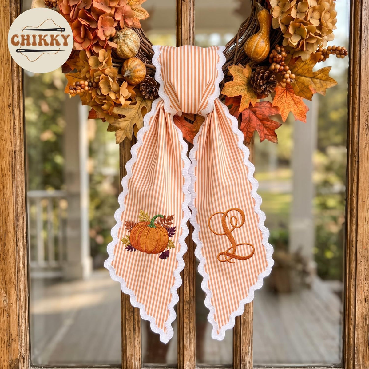 Christmas Personalized Wreath Sash — image 5