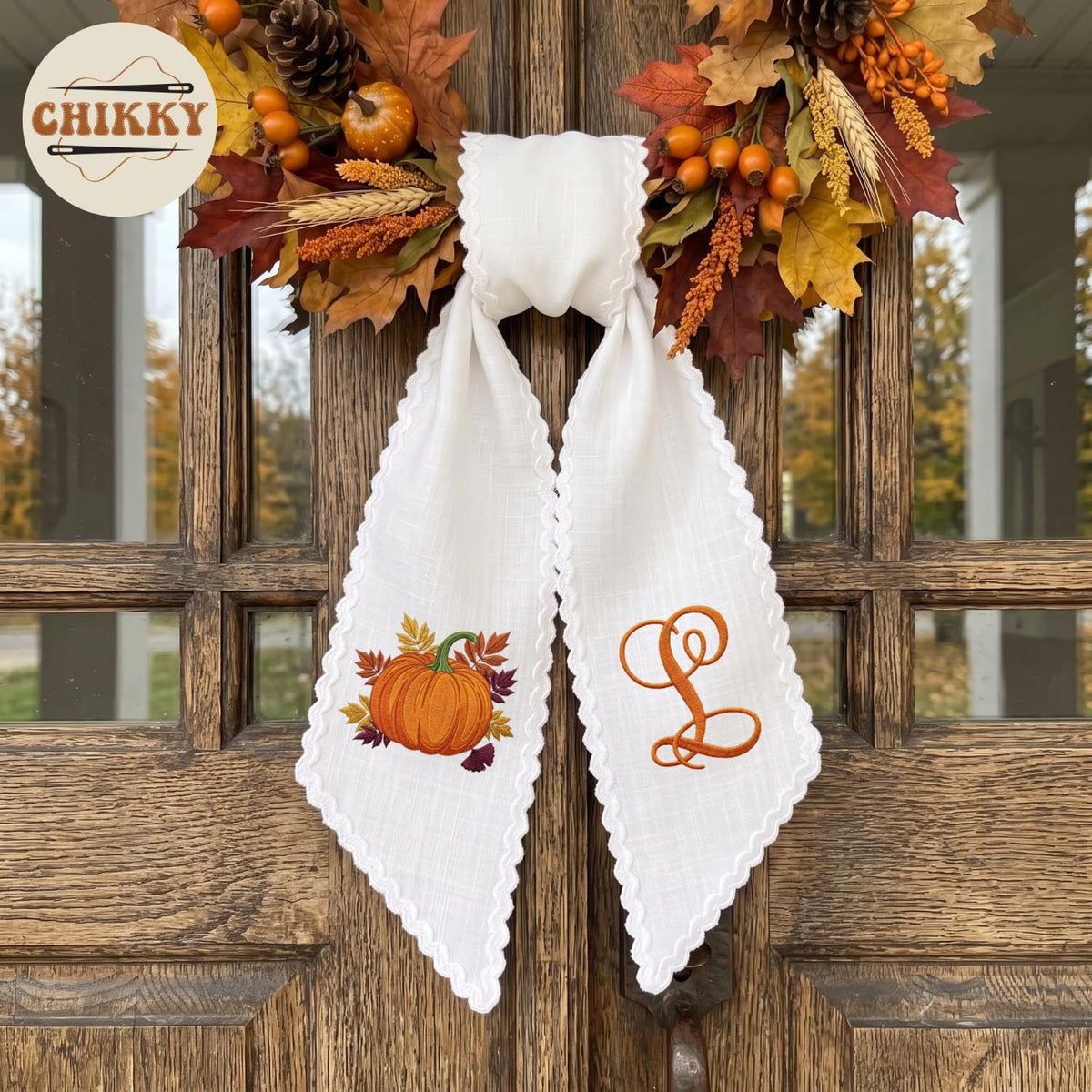 Christmas Personalized Wreath Sash — image 3